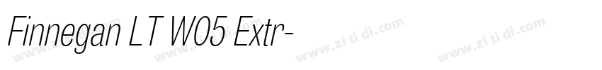Finnegan LT W05 Extr字体转换